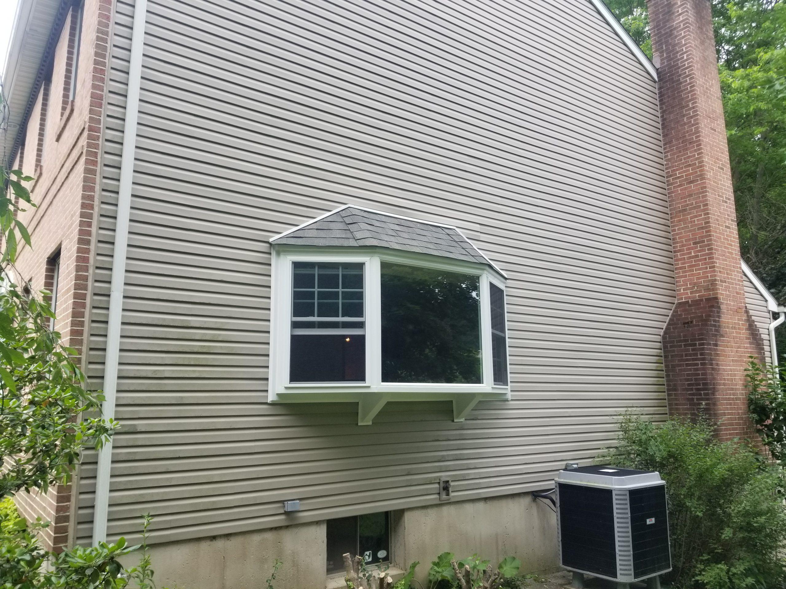 newly installed three piece kitchen window