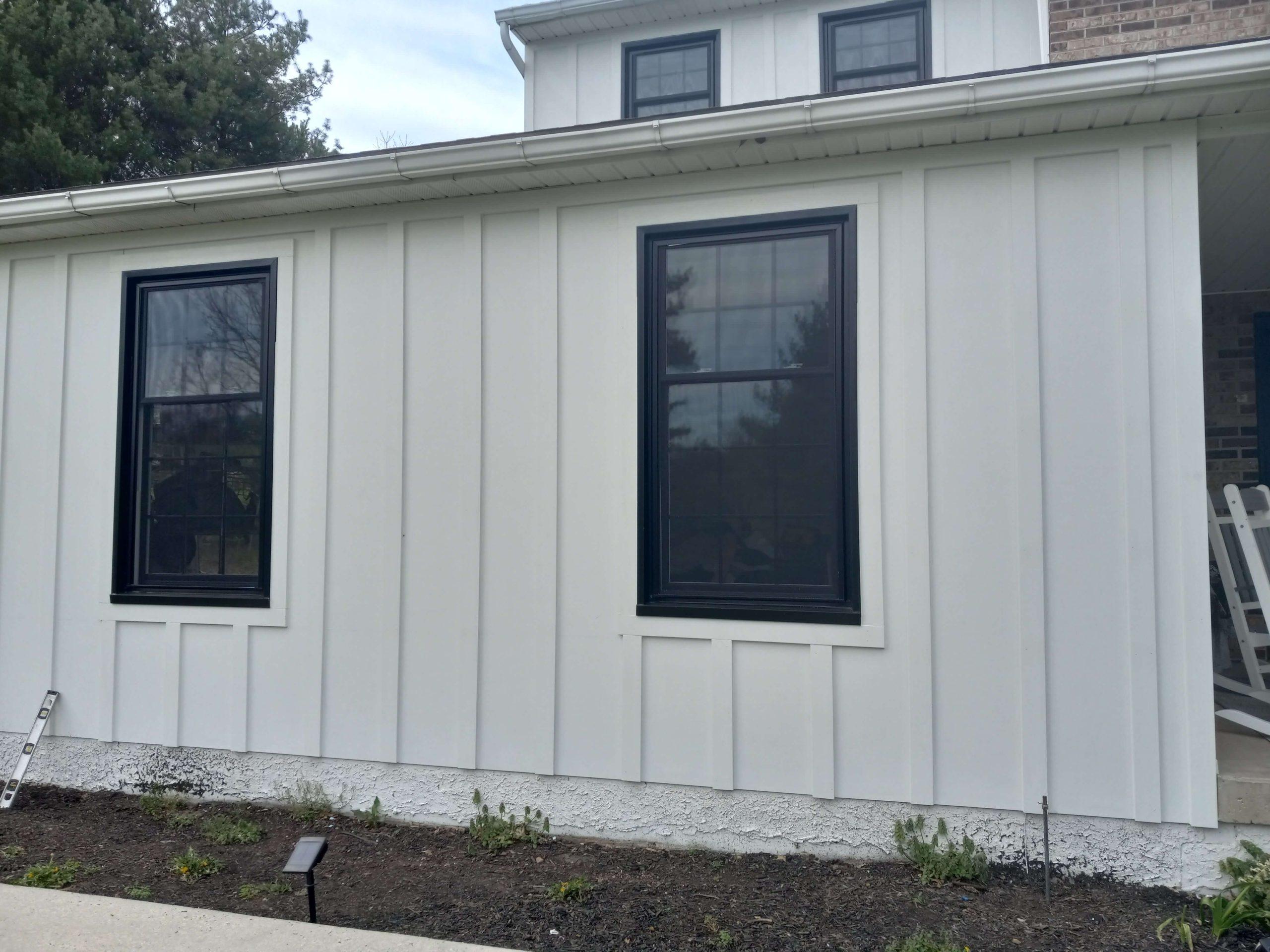 first floor windows, tall windows with square panels