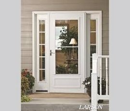 white storm door
